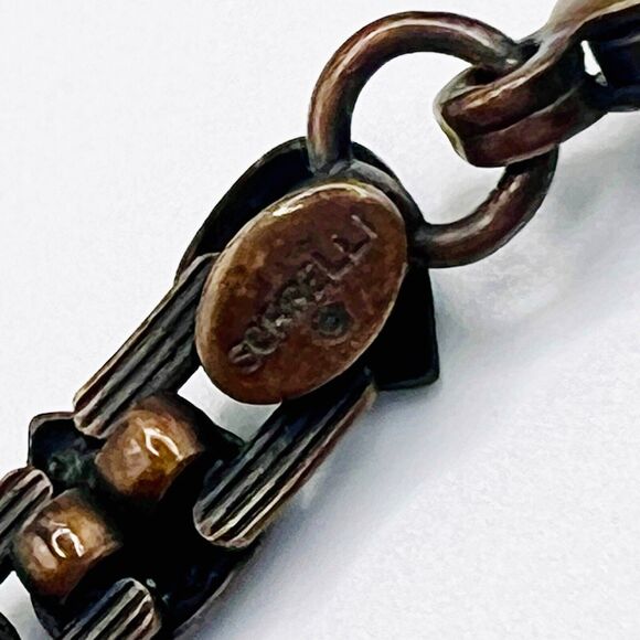 Sorrelli Necklace Bracelet Set Rhinestone Heart Link Statement Signed - Picture 9 of 11